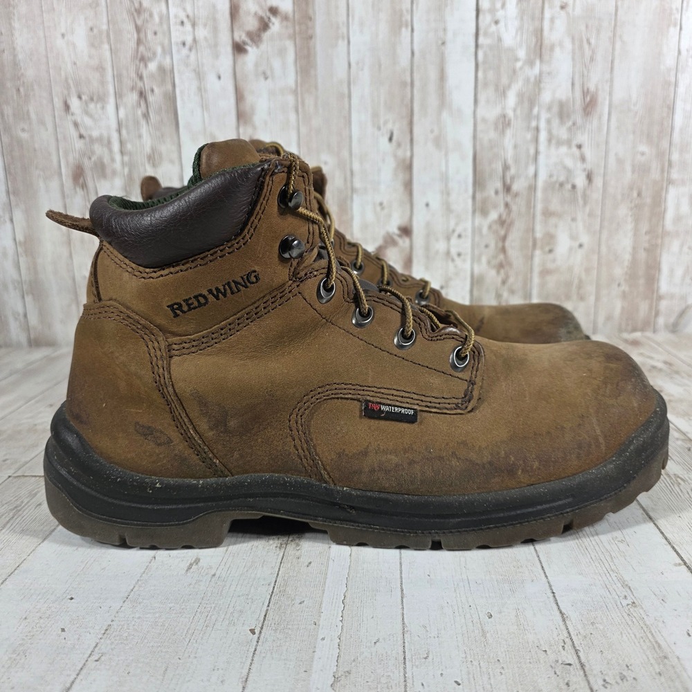 Red Wing 435 Mens 10.5 D Brown Waterproof EH Rated Leather Work Boots